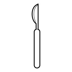 Scalpel icon. Outline illustration of scalpel vector icon for web