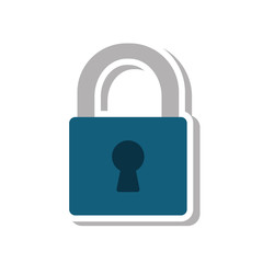 safe secure padlock isolated icon vector illustration design