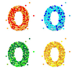 Konfetti aus Papier, farbig sortiert, 0, Vektor