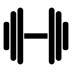 Big dumbbell icon. Simple illustration of big dumbbell vector icon for web