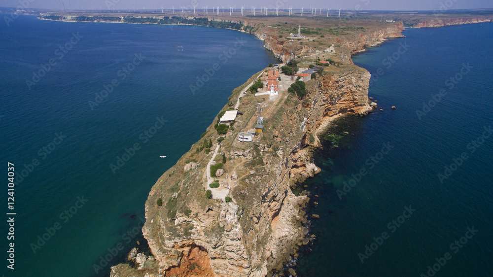 Sticker Aerial view of Cape Kaliakra, Bulgaria