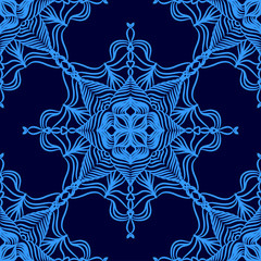 Seamless pattern with abstract ornaments