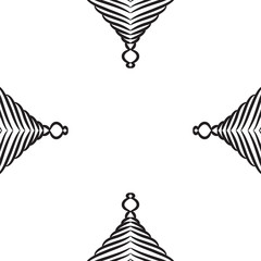 Seamless pattern with abstract ornaments