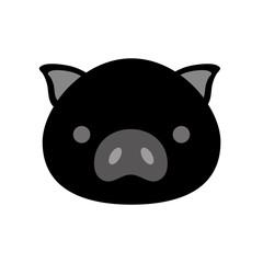 cute pig isolated icon vector illustration design
