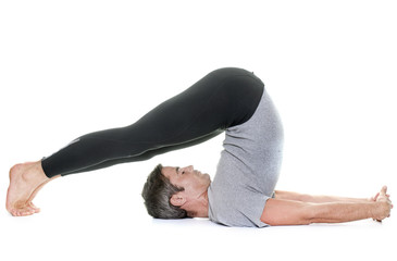 yoga man in studio