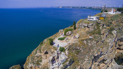 Fototapeta na wymiar Aerial view of cape Kaliakra, Bulgaria