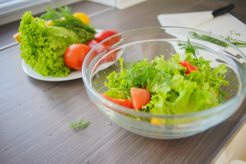 Fresh vegetables in the kitchen