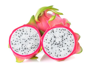 Dragon fruit isolated on white background