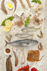 Fresh fish and other seafood