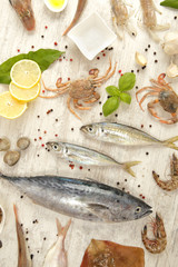 Fresh fish and other seafood