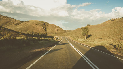 Outback Straße in den Flinders Ranges, South Australia in Australien