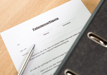 Patientenverfügung 
