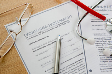 Vorsorgevollmacht Vorsorgen für den Todesfall 