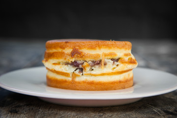 Japanese Traditional Dessert, Imagawayaki Made of Azuki Bean Jam