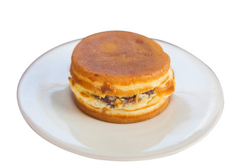 Japanese Traditional Dessert, Imagawayaki Made of Azuki Bean Jam