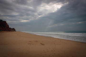 Atlantic Ocean coast near Albufeira, Portugal