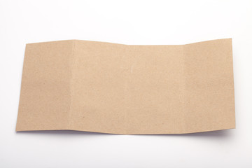 Blank paper isolated on white background, Note paper is commonly