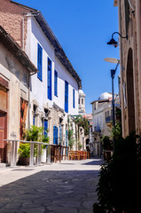 Old picturesque street of Limassol.