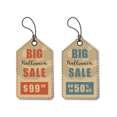 Halloween vector set. Halloween sale, discount and offer tags, stickers