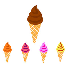 Ice cream icon vector