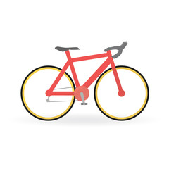 Fototapeta premium Bicycle concept by Mountain bike is red color