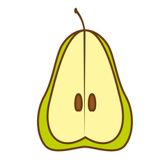 pear fresh fruit isolated icon vector illustration design