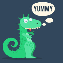 Cute dinosaur yummy