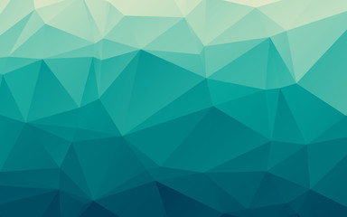 Stylish sea blue vector polygonal abstract background