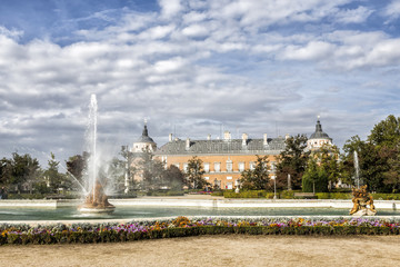 Fountain of the goddess Ceres parterre in the garden of the pala