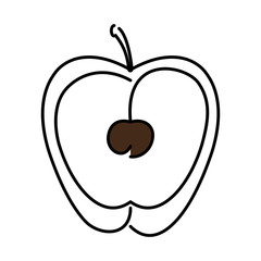 apple fresh fruit isolated icon vector illustration design