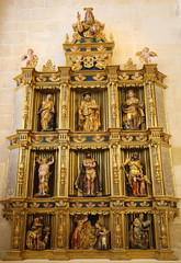 Retable in Burgos Cathedral, Spain