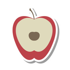 apple fresh fruit isolated icon vector illustration design