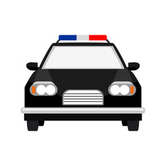 police car flat icon