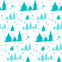 Obraz premium New pattern of Christmas trees