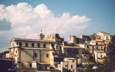View of Ragusa, Sicily, Italy