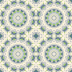 Seamless kaleidoscopic pattern backgound