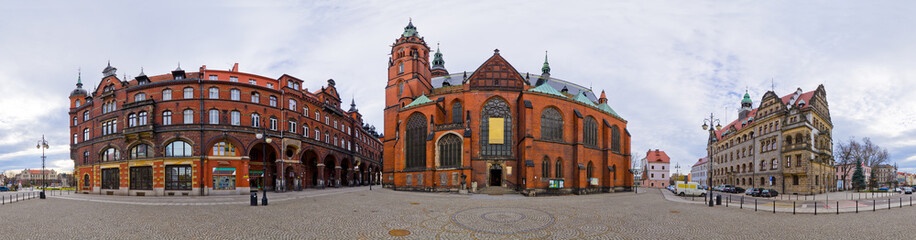 Fototapeta premium Panoramic view on Legnica - Poland