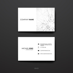 Set of modern design banner template in Molecular structure style