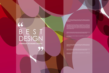 Fototapeta premium Set of brochure, poster design templates in abstract background style