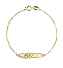 Nice gold bracelet with charms