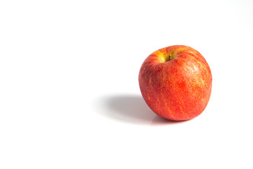 Fototapeta na wymiar Wizen apple presented as old aging skin