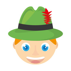 germany man character isolated icon vector illustration design