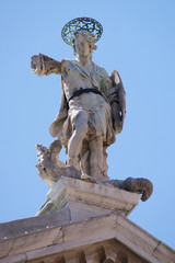 Obraz premium Angelic Statue in Venice Italy