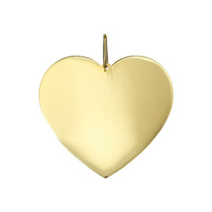 Golden pendant isolated on white