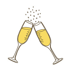 Champagne glasses