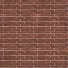 Fototapeta na wymiar Seamless brown brick wall texture or background