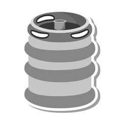 fresh beer barrel isolated icon vector illustration design