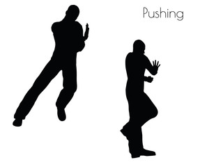  man in  Pushing  Action pose