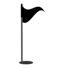 golf flag hole isolated icon vector illustration design