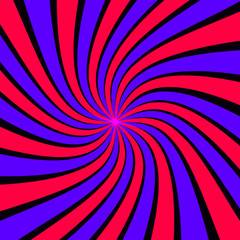 Abstract twirl background retro style. Vector illustration.